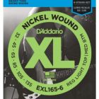 D'Addario XL Nickel Wound 6-String Bass 032-135 Long