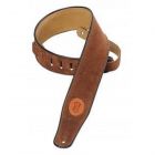 Levy's MSS3-BRN Suede Leather Brown Guitar Strap
